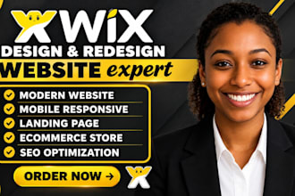 design or redesign a professional wix website