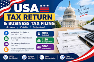 assist with US business tax return for form 1120
