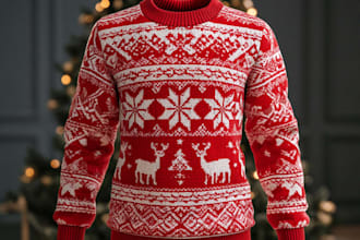 carbonize you wearing an ugly christmas sweater