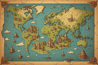 create a vintage map of your fantasy world