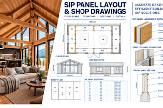 design custom sip house plans, eco cabin plans, and timber frame design