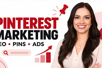 be your pinterest marketing manager for digital marketing and SEO, ads expert