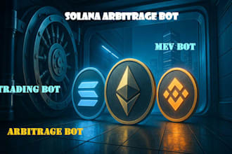 build solana arbitrage bot, mev, sniper, pump fun, sandwich, volume on sol, eth