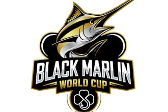 do incredible wonderful marlin fish logo