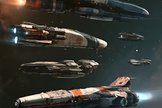 create star wars and sci fi illustration