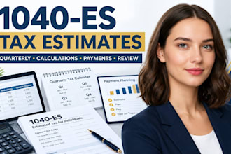 prepare 1040 es estimated tax calculations and payment guidance