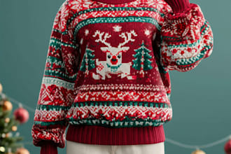 do ugly christmas sweater and t shirts design
