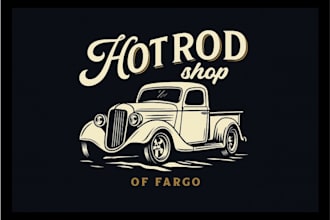 make amazing luxury classic car logo design