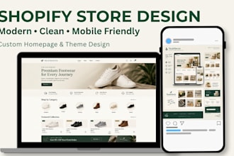 customize your shopify store theme and homepage design