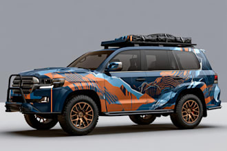 do professional car wrap design, vehicle wrap design