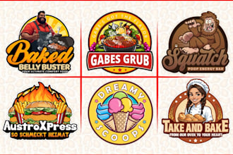 design a vintage coffee shop and cafe logo