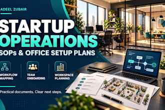 create startup operations sops and an office setup plan