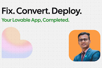 fix, convert, and deploy your lovable or bolt app