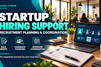 plan hiring and coordinate recruitment for your startup