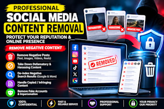 help remove defamatory posts,harmful video negative reels,and harassing content