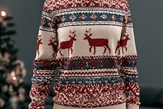 create ugly christmas sweater and sweatshirt design