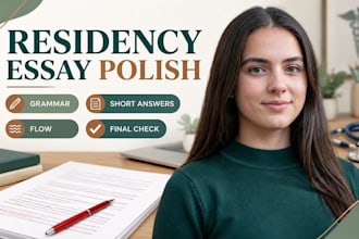 edit and proofread your residency application essays