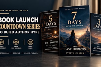 design a book launch countdown series to build author hype