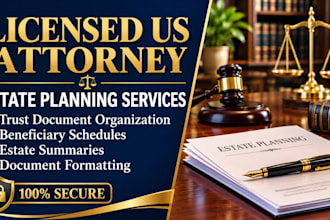 draft complex estate and revocable trust document information as US attorney