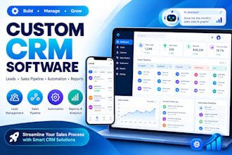 develop custom CRM and sales management software