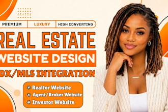 build an mls real estate website for realtor, agent, broker and investor