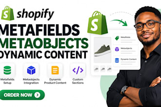 set up shopify metafields metaobjects and dynamic product content