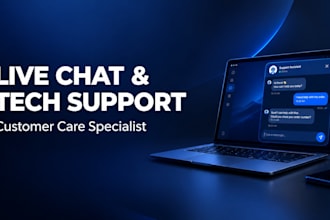 be your expert technical live chat and email support specialist