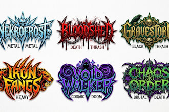 design a custom metal band logo