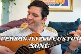 record  modern christmas custom song for you with warm, soulful lead vocal