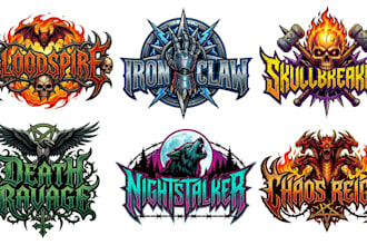 design a custom heavy metal logo