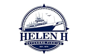 design innovative fishing company logo