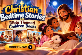 illustrate christian bedtime stories and bible themed children books