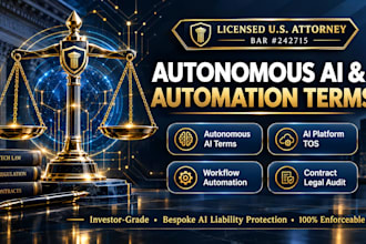draft custom autonomous ai terms of use and saas agreement