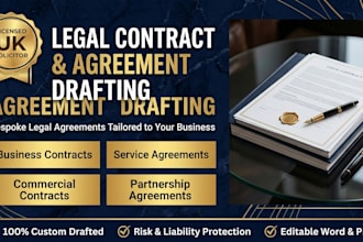 draft a professional business contract or legal agreement