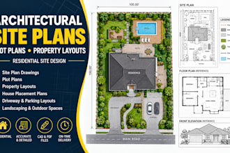 design architectural site plans plot plans and residential property layouts