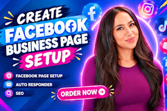 create and setup facebook business page