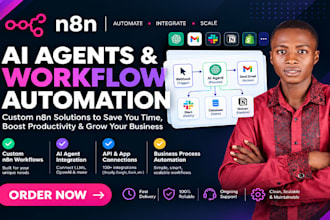build n8n ai agent, n8n automation, workflow and ai workflow automation