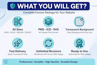 design a professional web favicon and minimalist logo