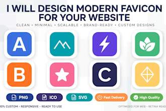 design a professional web favicon and minimalist logo