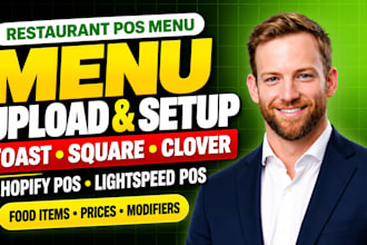 upload your restaurant menu to toast square clover shopify and lightspeed