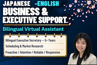 provide bilingual executive business support