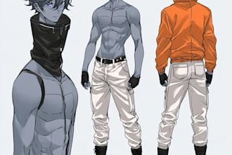create an anime character sheet