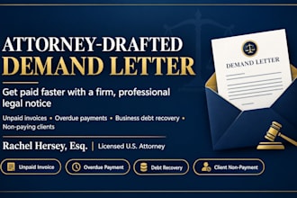 draft a US attorney demand letter for an unpaid invoice