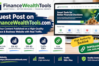 publish a guest post on a finance and personal finance website