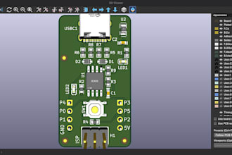 design attiny85 avr microcontroller board pcb with usb c and esd protection