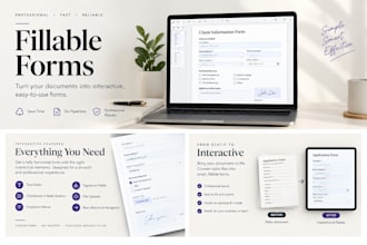 design digital fillable pdf forms with an attractive layout