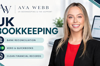 do UK bookkeeping, bank reconciliation and financial records