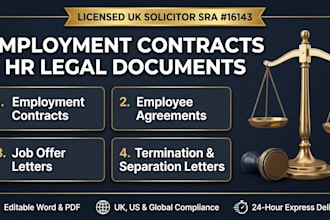draft a professional employment contract and legal agreement