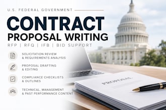 write government contract proposal rfp rfq and bid response