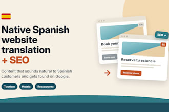 translate english to spanish for your website with SEO